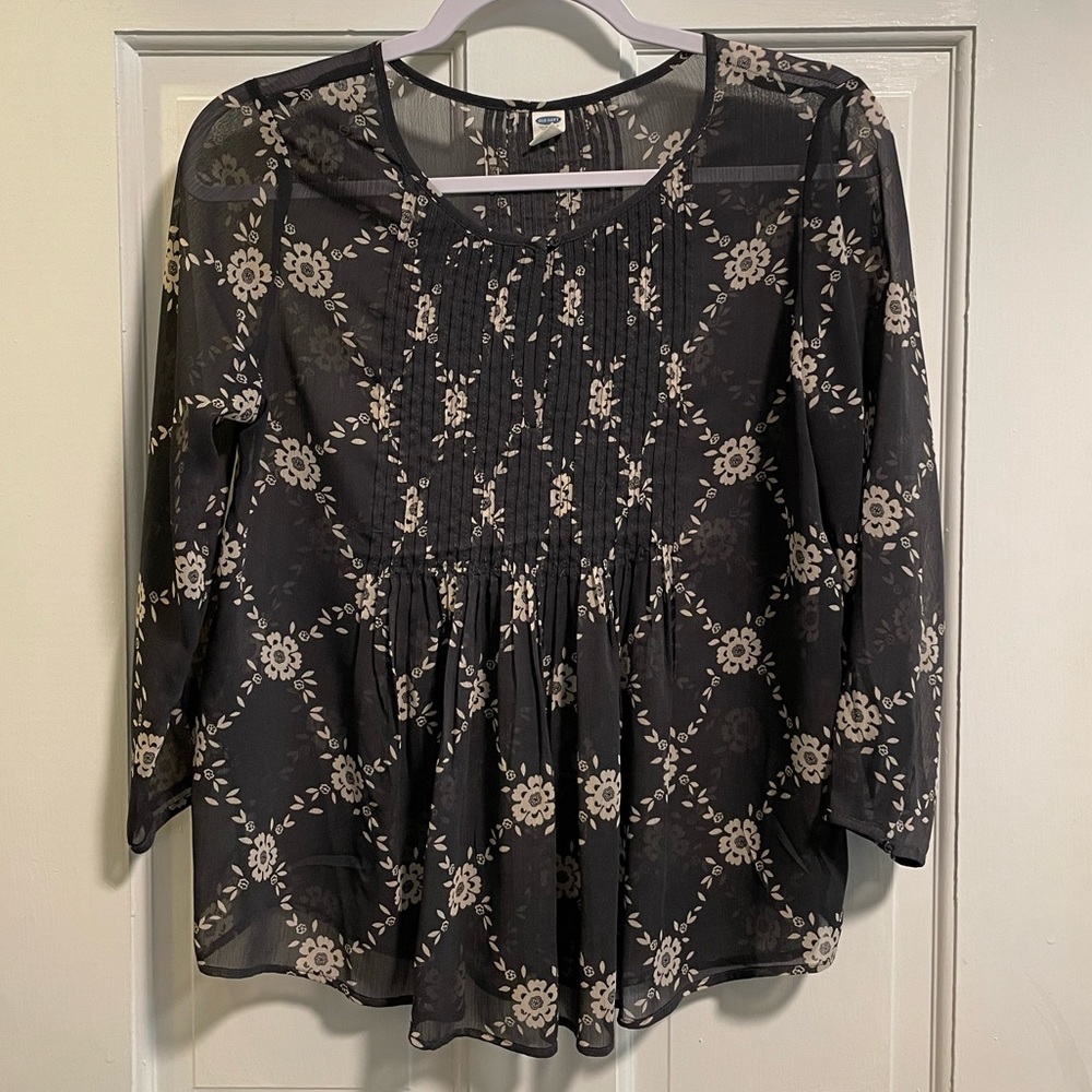 Floral 3/4 Sleeve Blouse